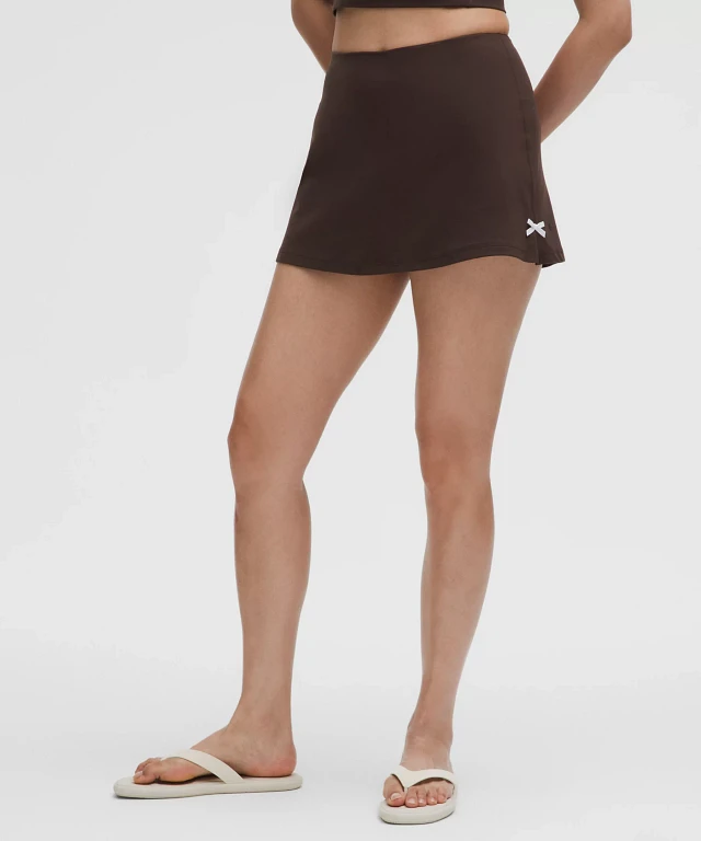 Lululemon athletica Nulu Bow-Detail Mini Skirt *Balletcore