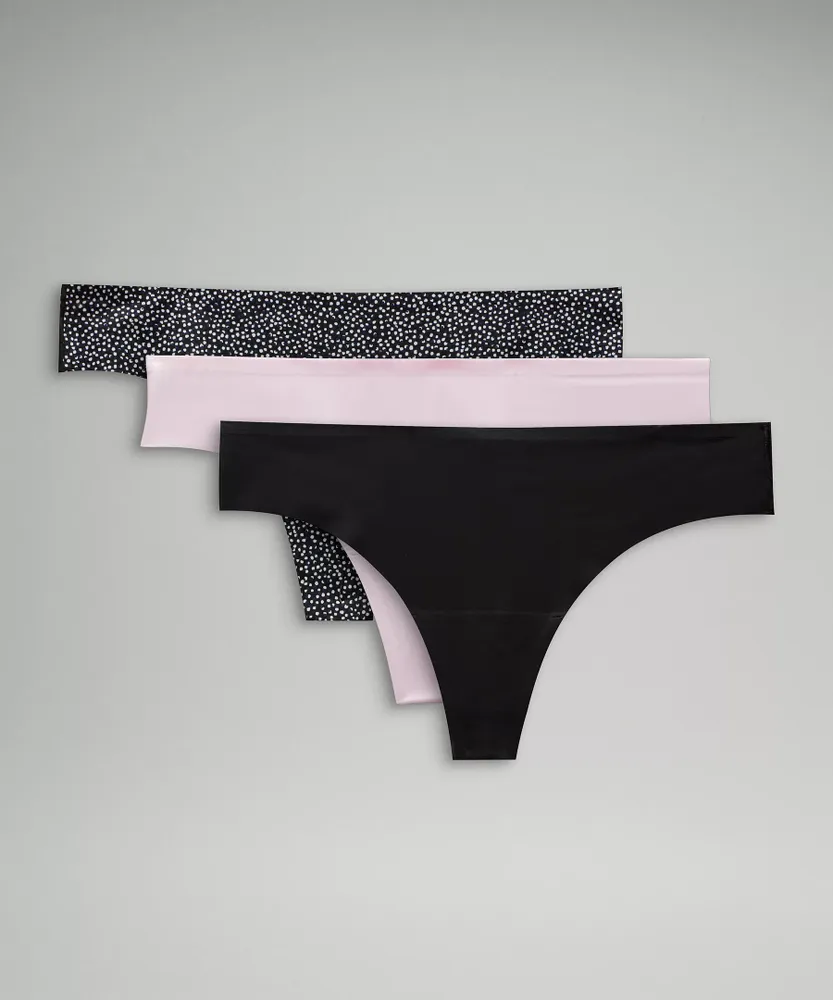 Lululemon athletica InvisiWear Mid Rise Thong Underwear 3 Pack