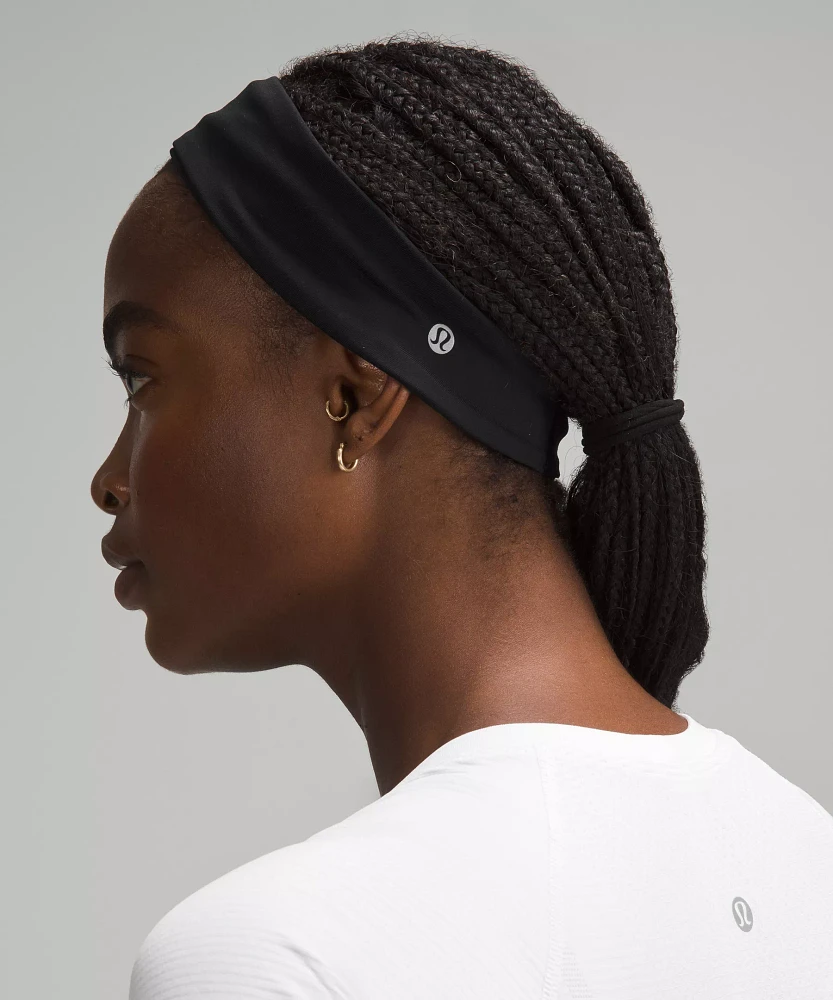 lululemon☆ 幅広ワイド!! トレーニング・ヘアーバンド メンズ Metal Vent Tech ワイドヘッドバンド | ヘアアクセサリー