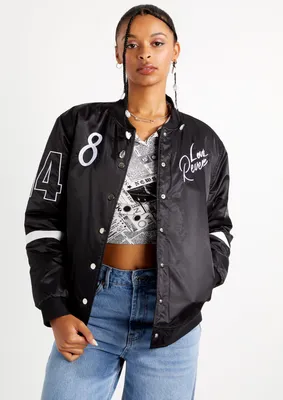 Rue21 Purple Wasted Youth Graphic Bomber Jacket | Foxvalley Mall