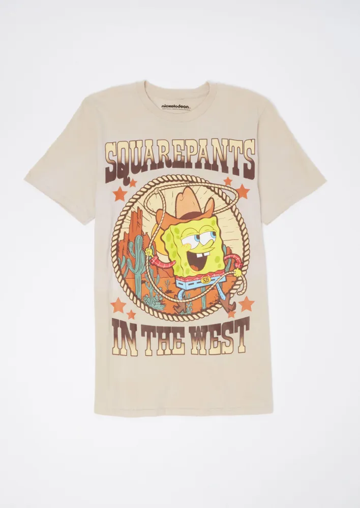 Rue21 Sand SpongeBob Cowboy Graphic Tee Pueblo Mall