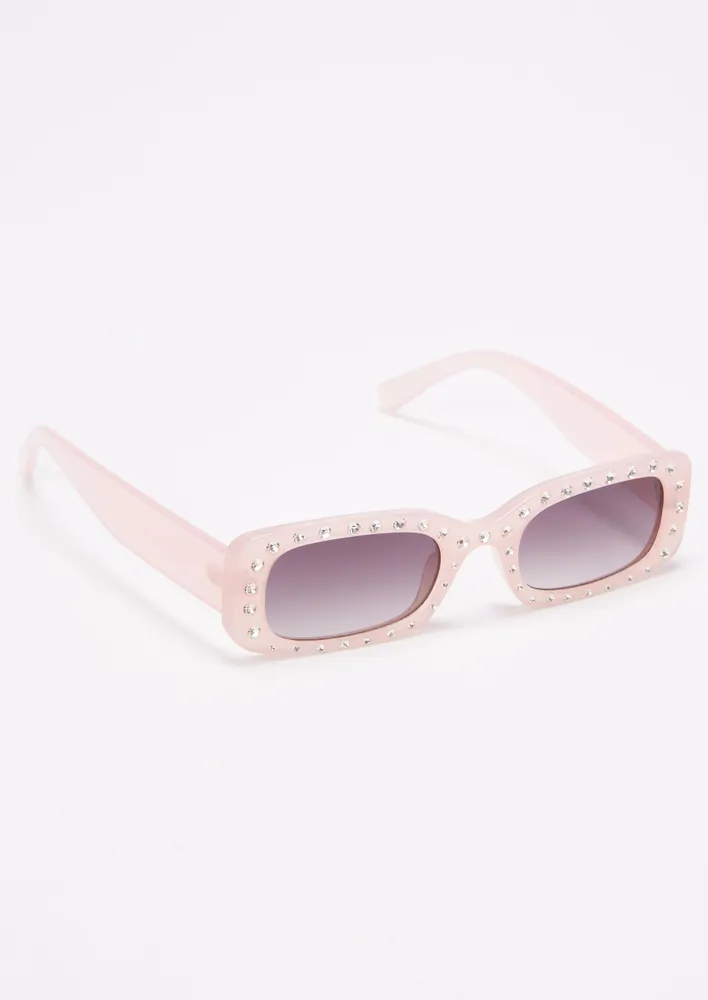 Y2k rhinestone hot sale sunglasses