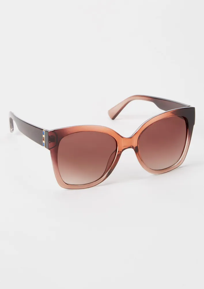 Ombre frame sale sunglasses