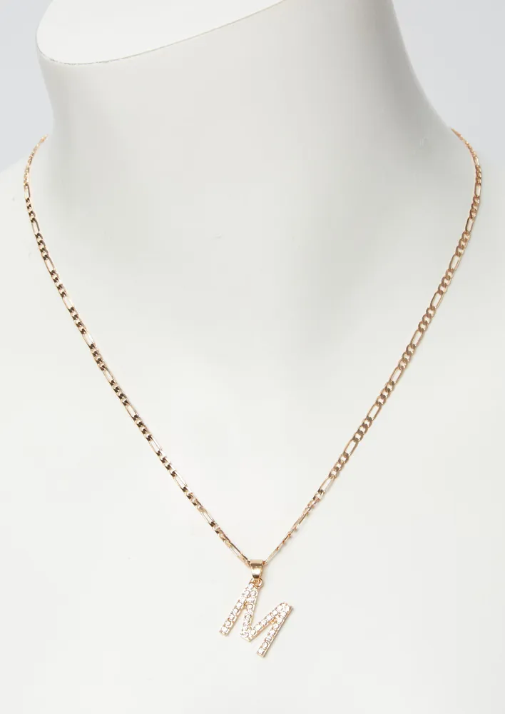 Bling deals initial necklace