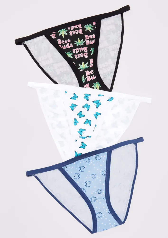 Rue21 3 Pack Best Buds Weed Leaf Print Bikini Undies Connecticut