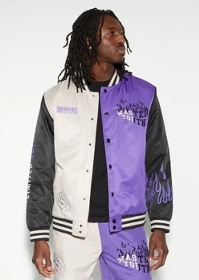 Rue21 Purple Wasted Youth Graphic Bomber Jacket | Foxvalley Mall