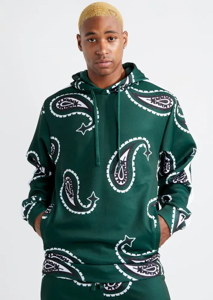 Rue21 Green Paisley Print Hoodie Connecticut Post Mall