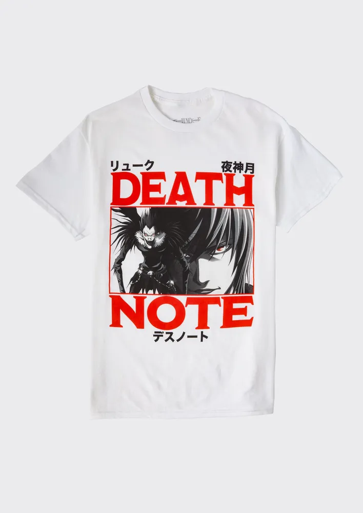 Rue21 White Death Note Character Graphic Tee | Hamilton Place