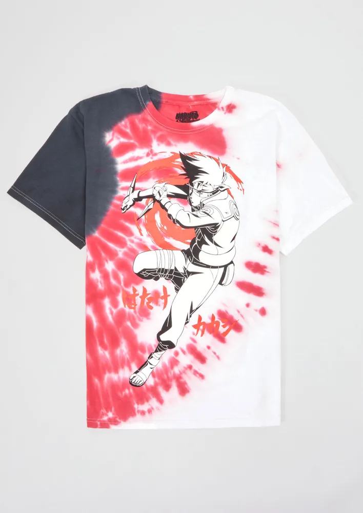 Rue21 Red Tie Dye Kakashi Hatake Graphic Tee Pueblo Mall