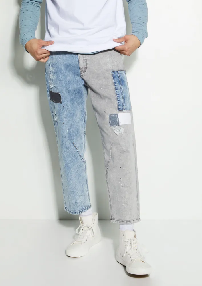 Cropped hot sale relaxed jeans