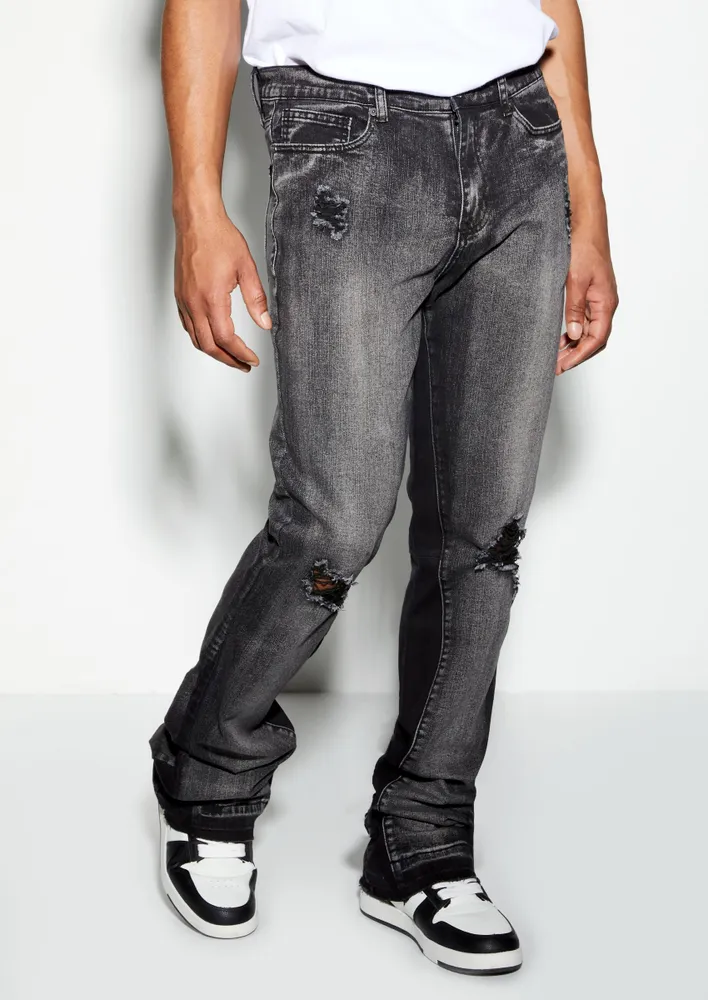 Black ripped hot sale jeans mens rue21