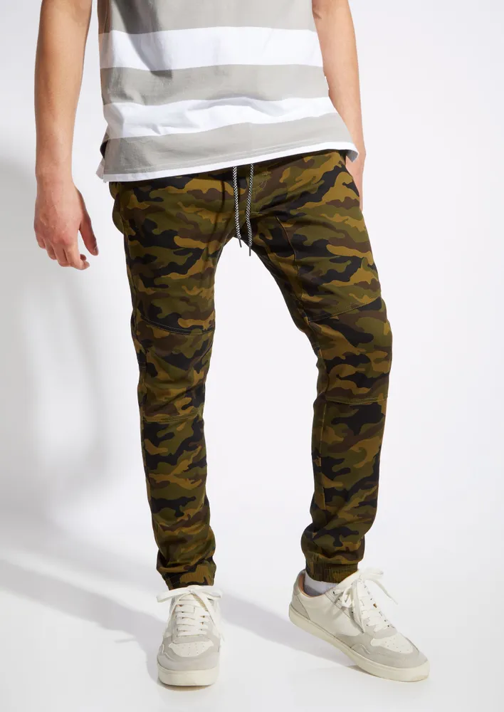 Mens camo 2025 twill joggers