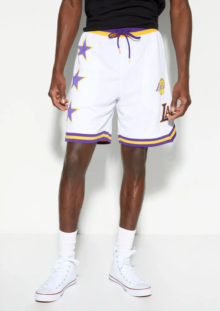 Lakers 2024 white shorts