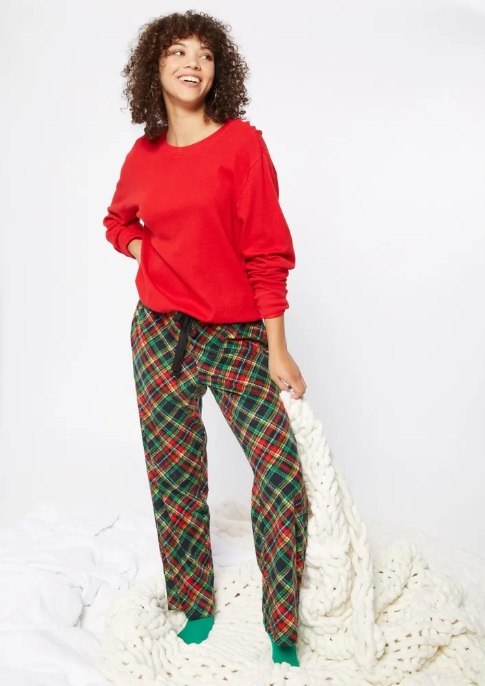 Microfleece pajama pants online womens