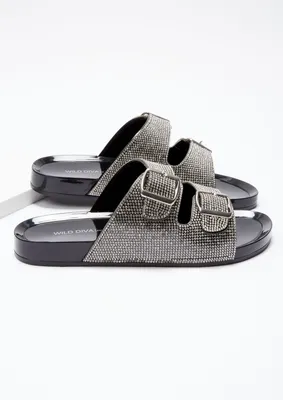 Double buckle jelly discount sandals