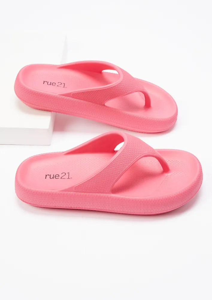 Rue21 Neon Fuchsia Cloud Sandals Pueblo Mall