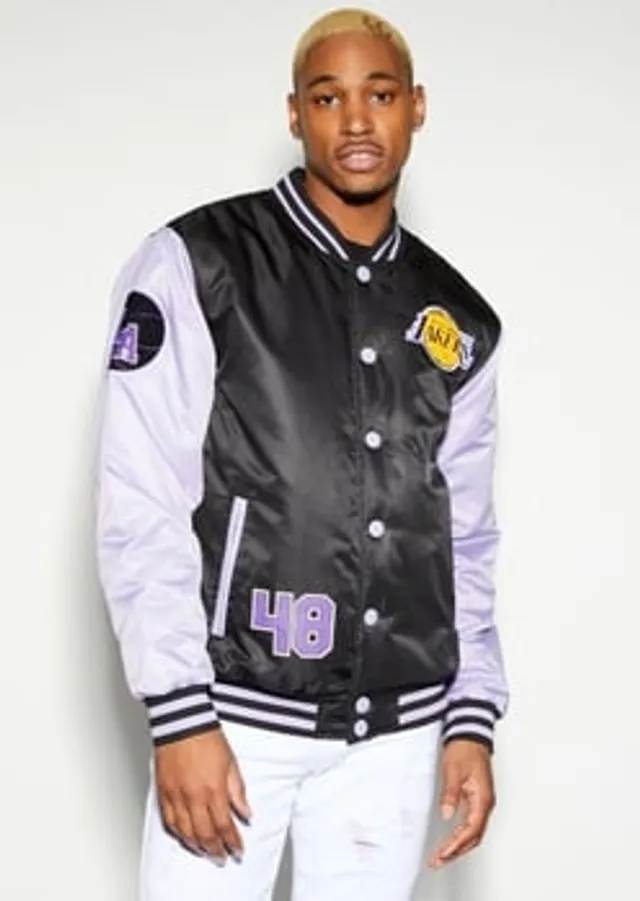 Lakers bomber sale jacket forever 21