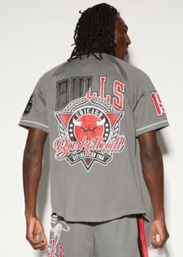 Grey chicago bulls on sale jersey