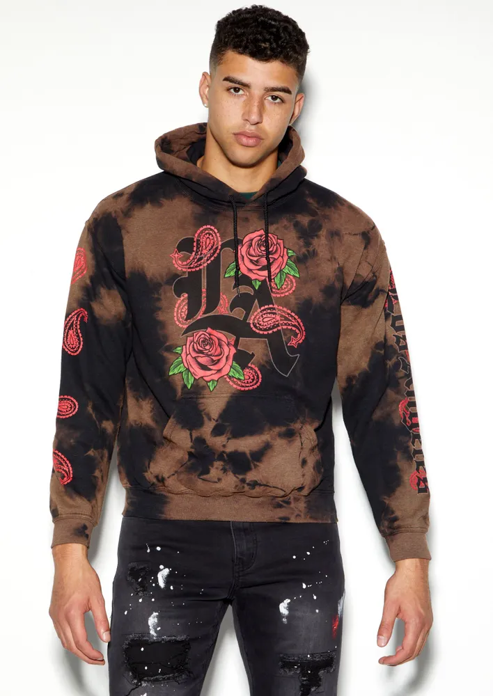 Rose graphic hoodie new arrivals