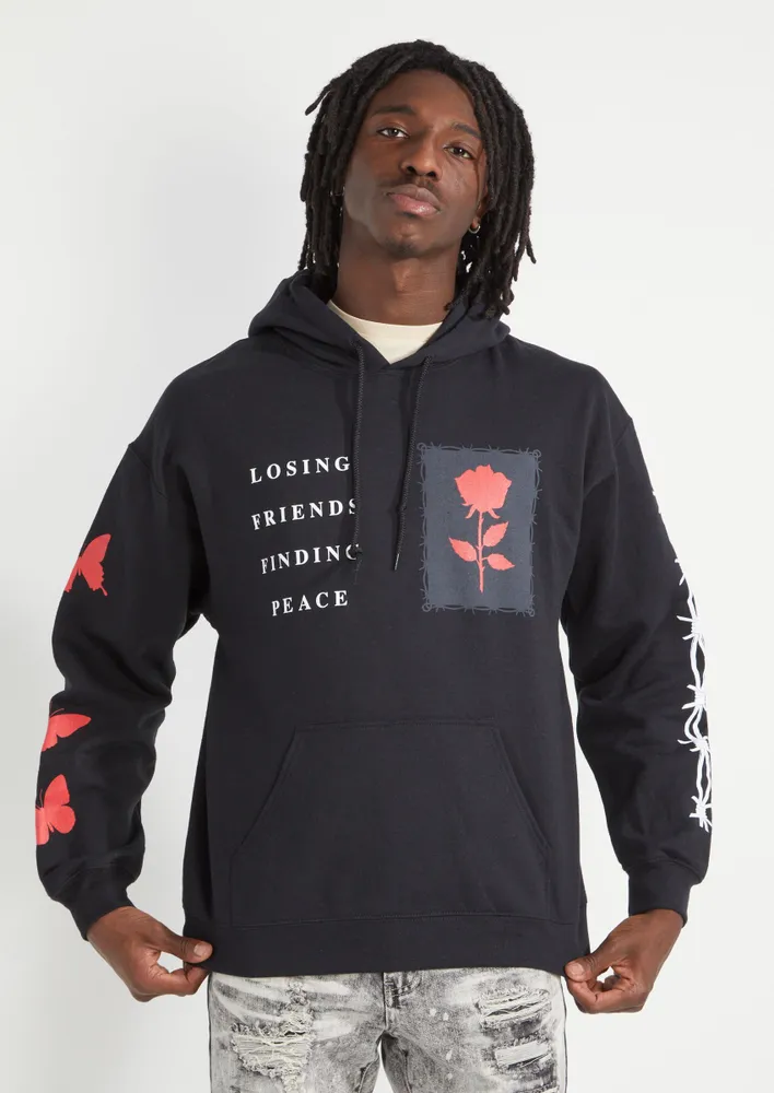 Gray 2024 graphic hoodie