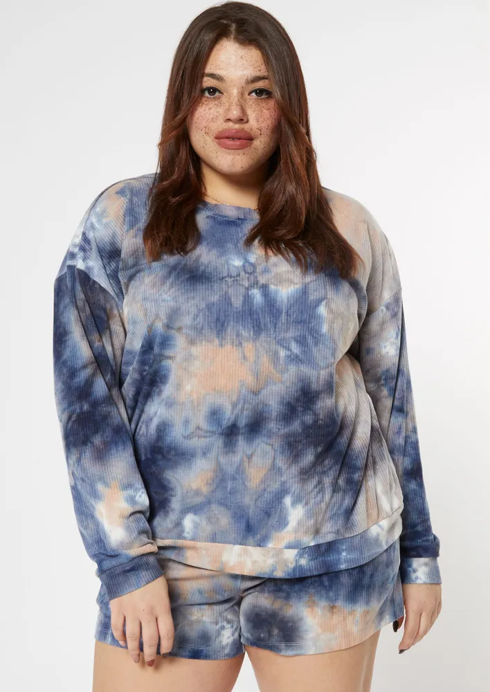 Plus tie hot sale dye sweatshirt