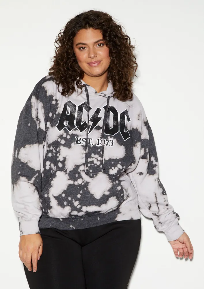 Ac dc 2025 hoodie bleached