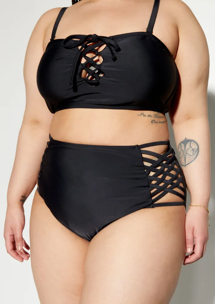 Criss cross hot sale bikini bottoms