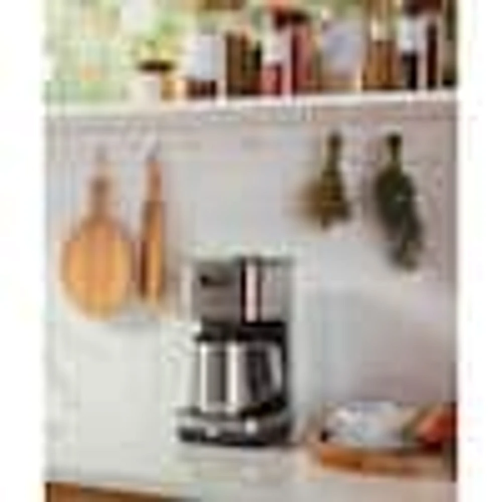 GE Stainless Steel Drip Coffee Maker with 10 Cup Thermal Carafe The