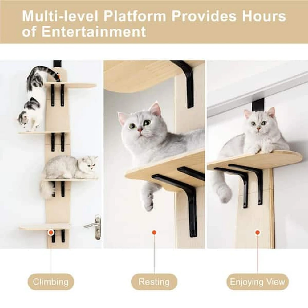 Door mounted cat climber best sale