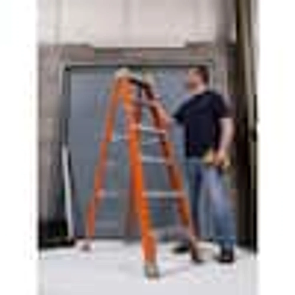 Louisville Ladder 10 ft. Fiberglass Step Ladder with 300 lbs. Load