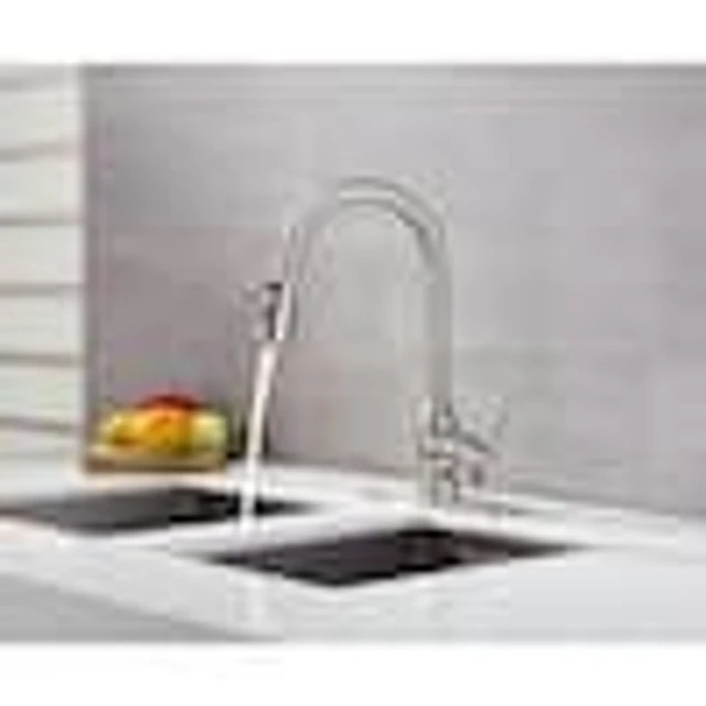 ANZZI Luna Single-Handle Pull-Down Sprayer Kitchen Faucet in 