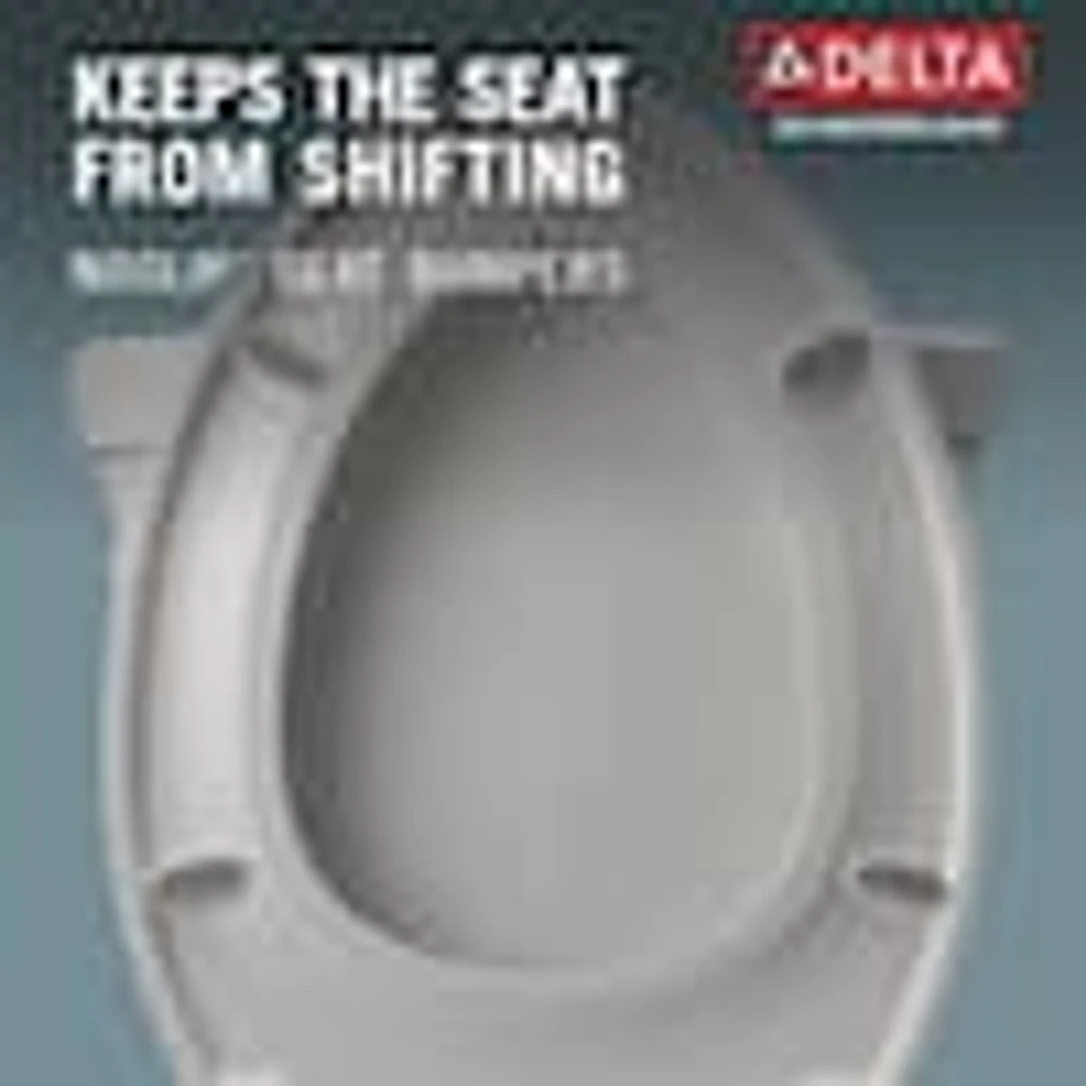 Delta Sanborne SlowClose Elongated Closed Front Toilet Seat with