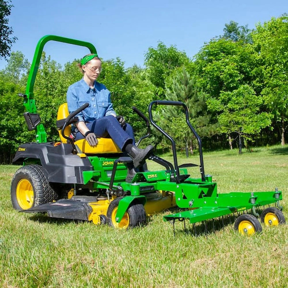 Riding lawn mower dethatcher sale