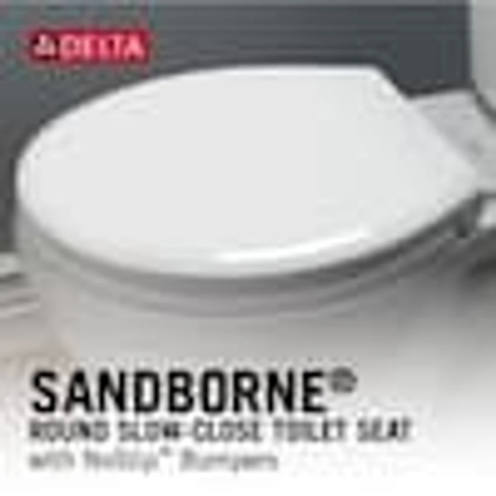 Delta Sanborne SlowClose Elongated Closed Front Toilet Seat with