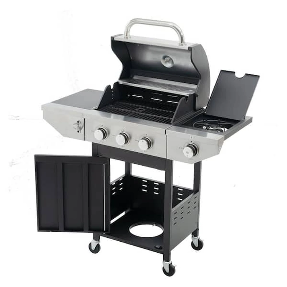 Gas grills with side burners best sale