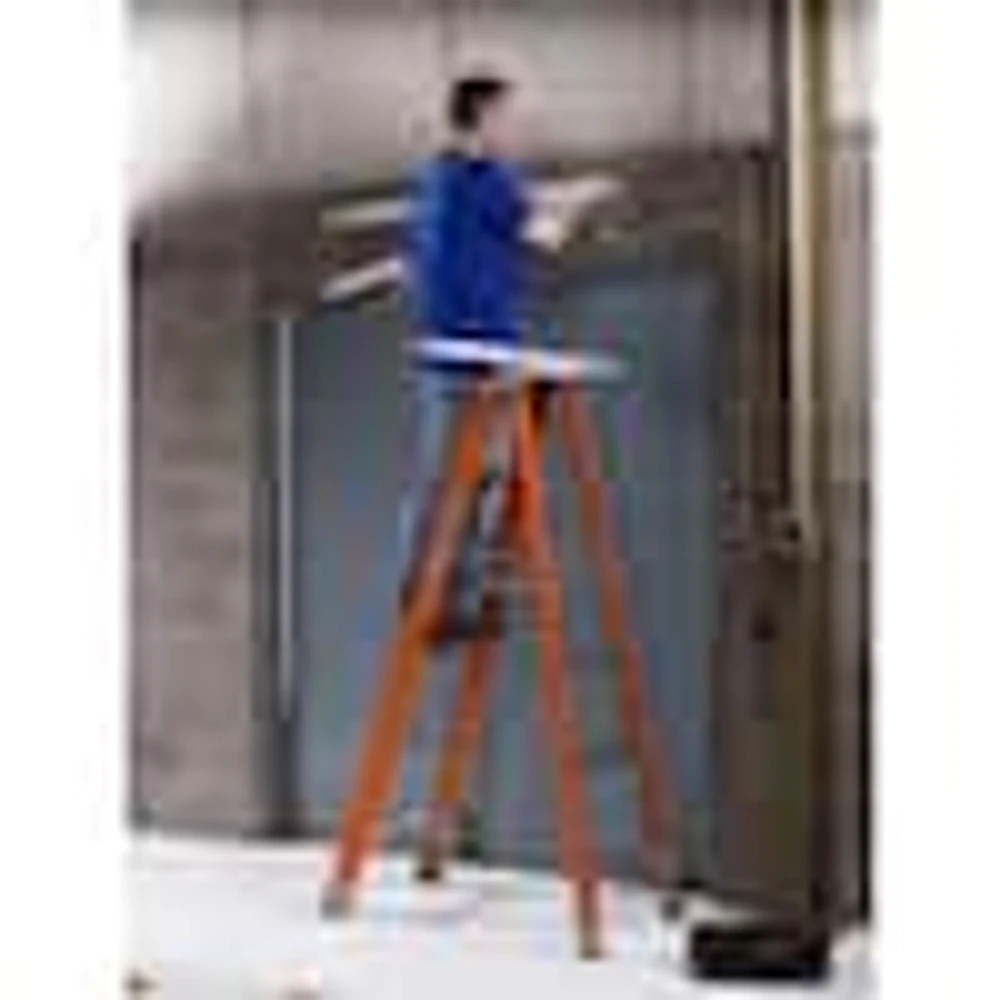 Louisville Ladder 10 ft. Fiberglass Step Ladder with 300 lbs. Load