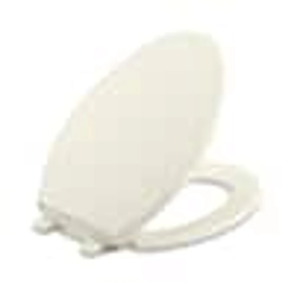 KOHLER Brevia QuietClose Elongated Closed Front Toilet Seat in Biscuit