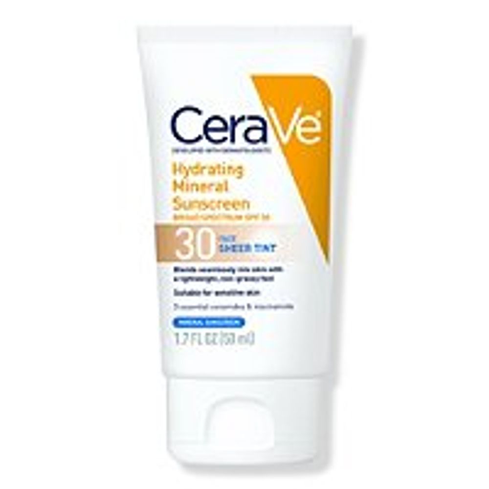 Ulta CeraVe Hydrating Mineral Sunscreen Lotion for Face with Sheer Tint ...