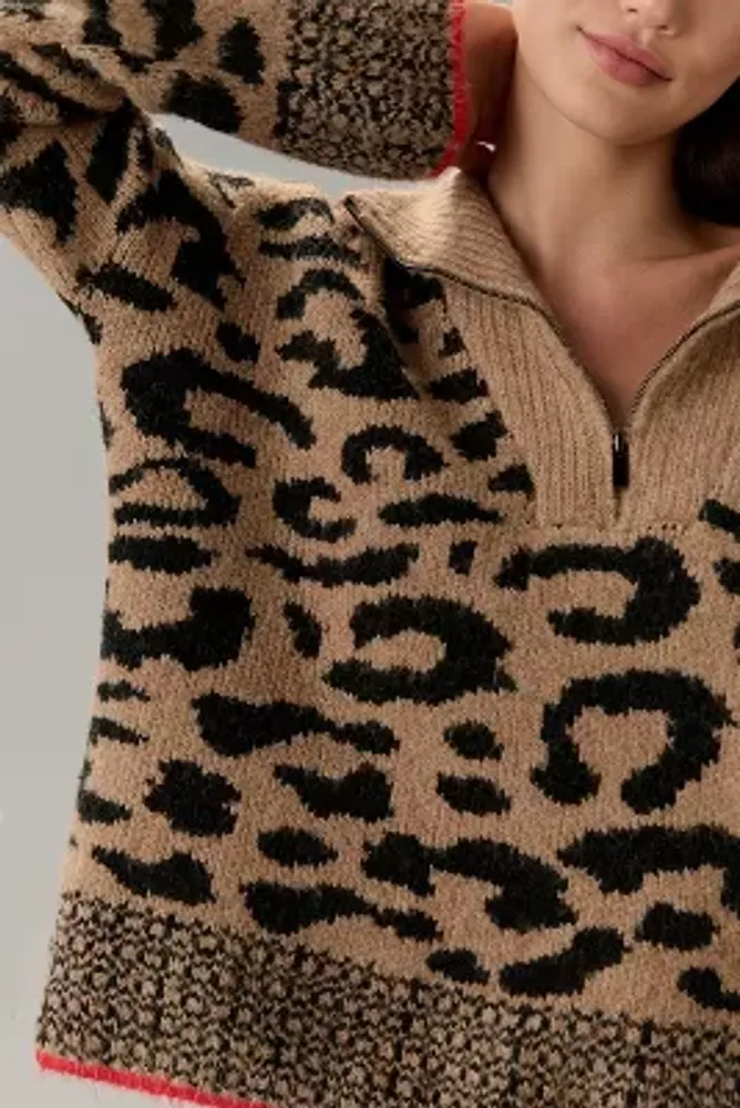 John and jenn leopard clearance sweater