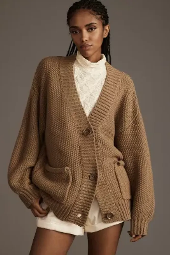 Raga Heather Oversized Cable Cardigan Sweater Bethesda Row