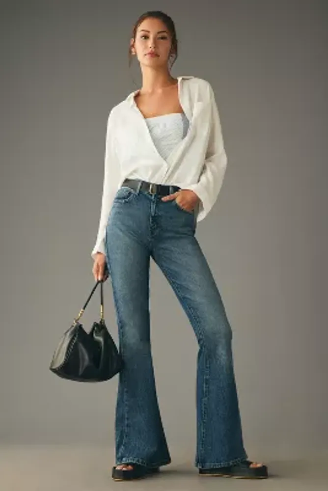 Modern American Emmy High-Rise Flare Jeans | The Summit at Fritz Farm