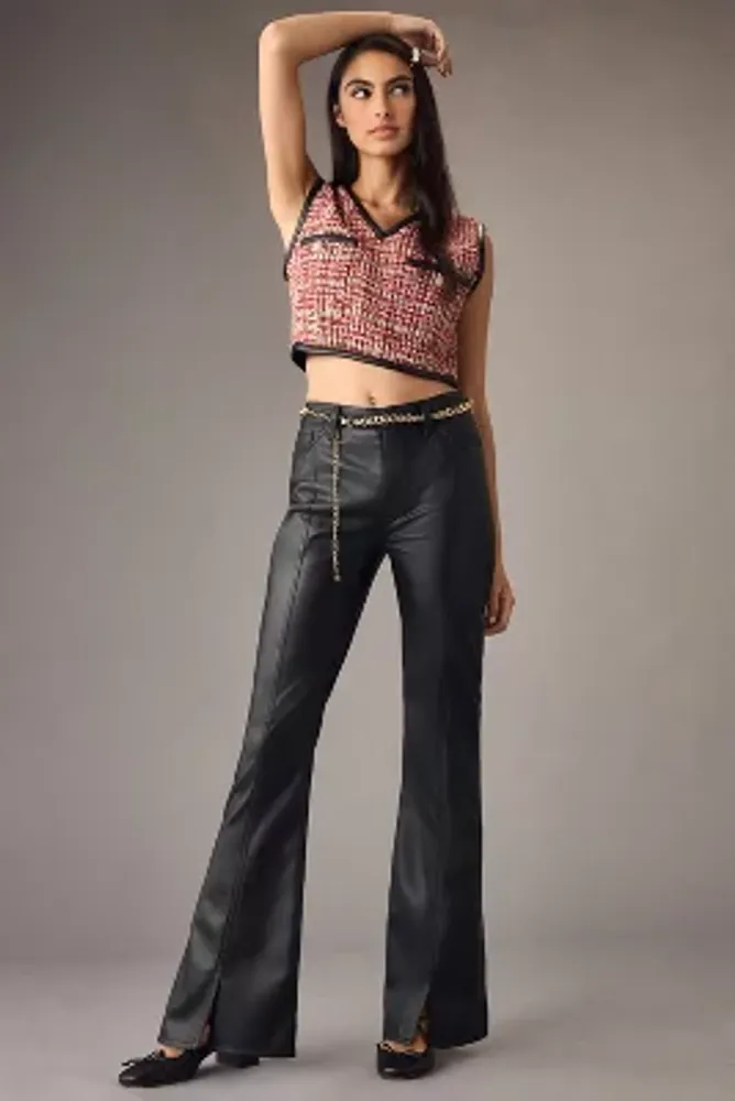 Hudson Barbara Faux Leather High Rise Bootcut Pants Bethesda Row