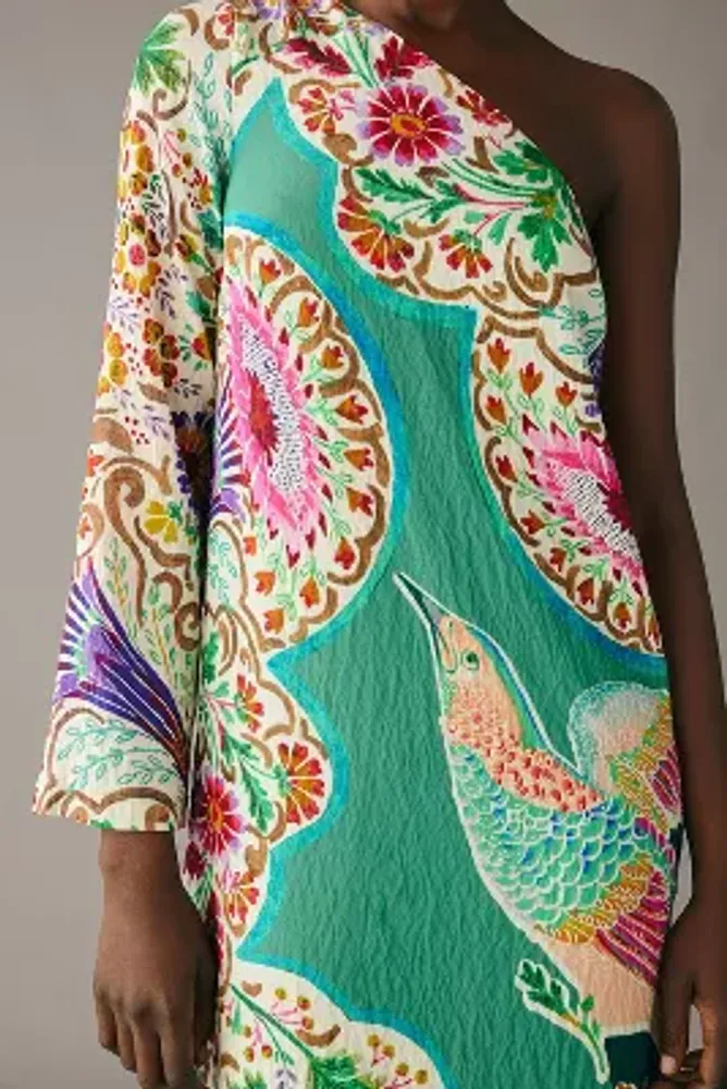 By Anthropologie One-Shoulder Printed Shift Dress | Mall of