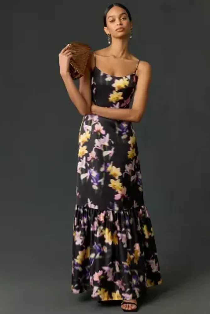 Ml monique lhuillier discount fiorina maxi dress