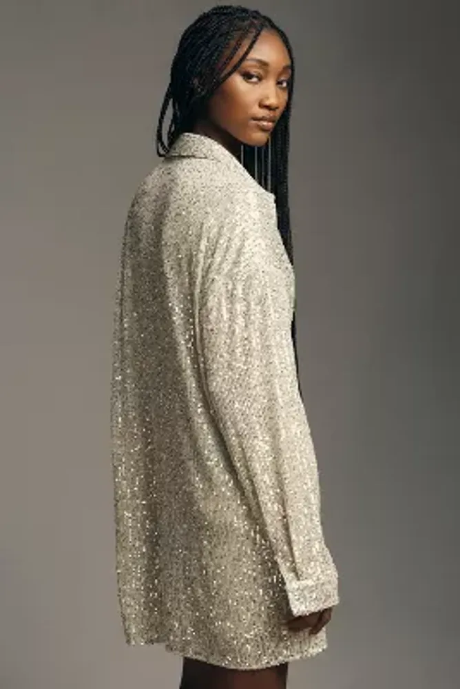 White hotsell sequin cardigan