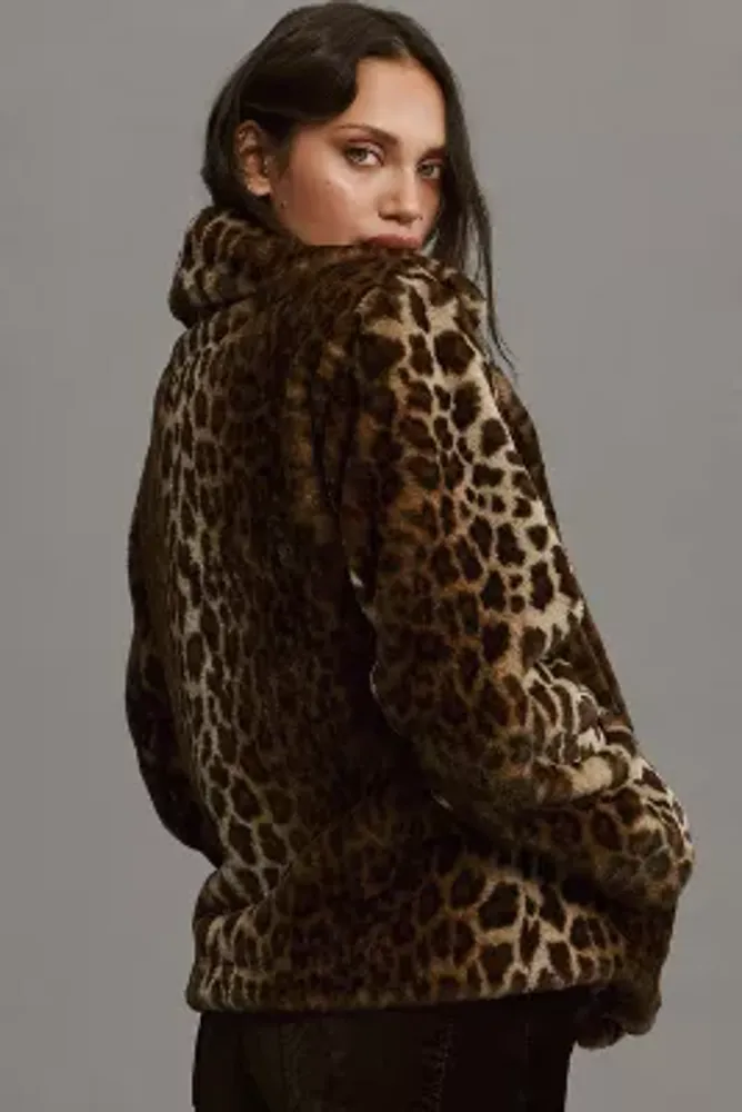 Velvet leopard clearance coat