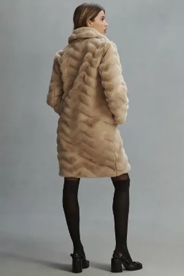 Bernardo faux fur coat sale