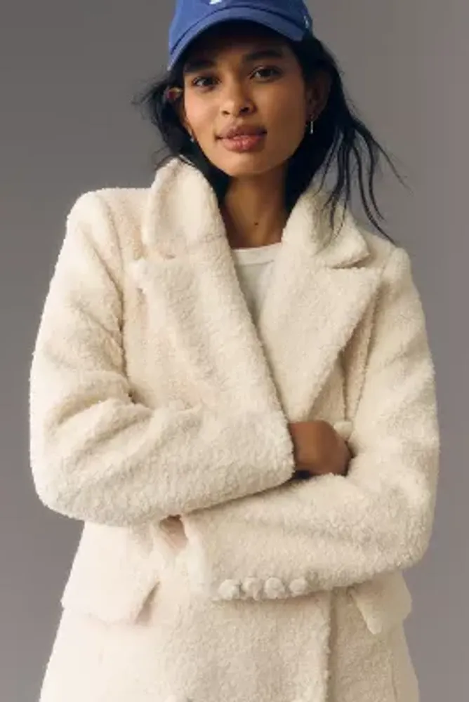 Avec les clearance filles shearling coat