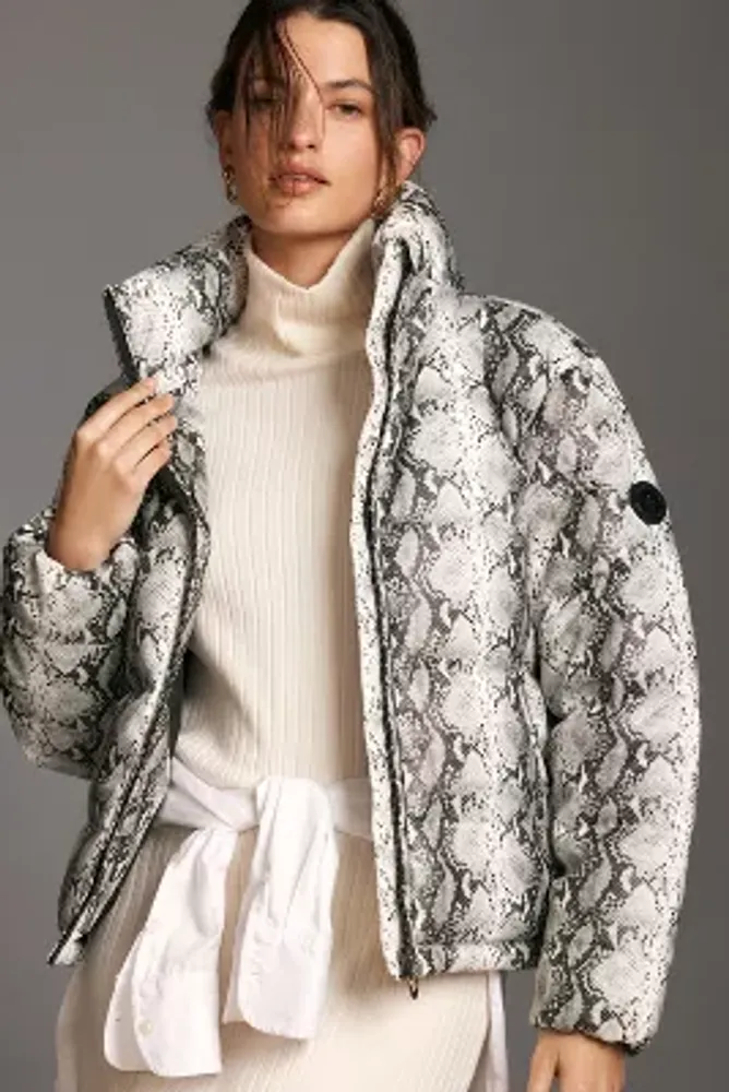 Snakeskin puffer sale coat