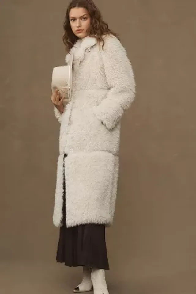 Badgley mischka anastasia discount rabbit fur coat